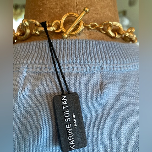 Karine Sultan Classic Chain Link Toggle Necklace 20” SO CLASSIC Goldtone NWT - Picture 3 of 11